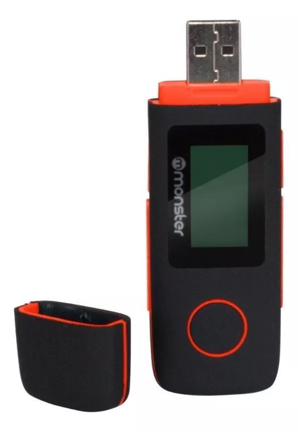 Reproductor Mp3 16gb Radio Fm Monster C/grabador De Voz Rojo-0
