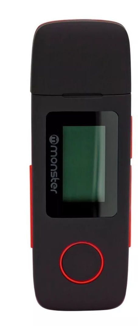 Reproductor Mp3 16gb Radio Fm Monster C/grabador De Voz Rojo-1