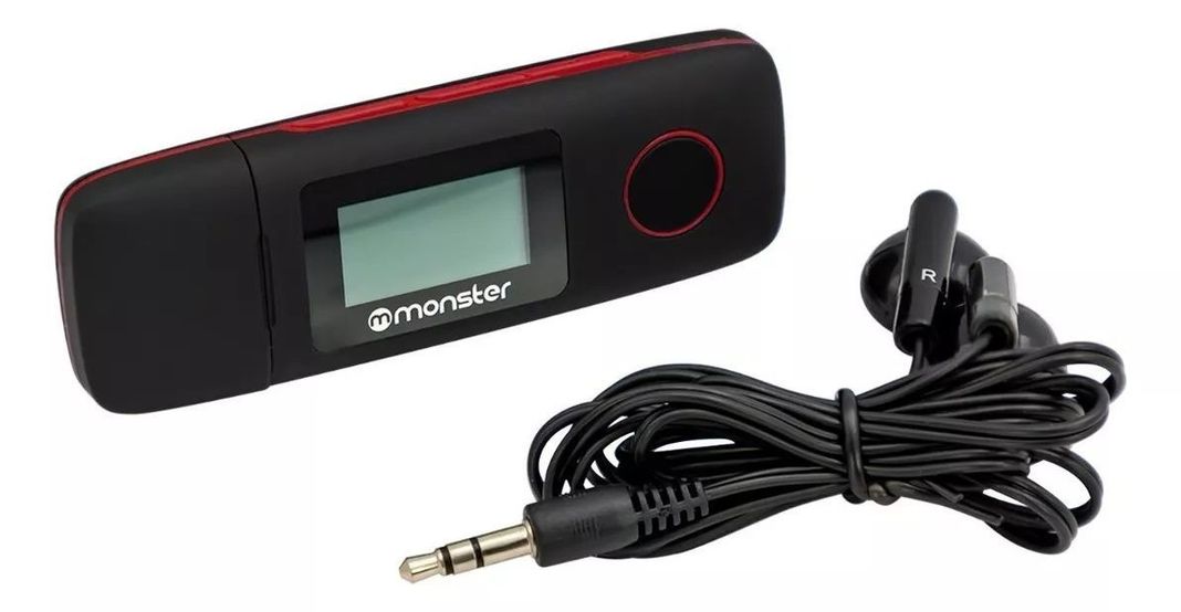 Reproductor Mp3 16gb Radio Fm Monster C/grabador De Voz Rojo-2