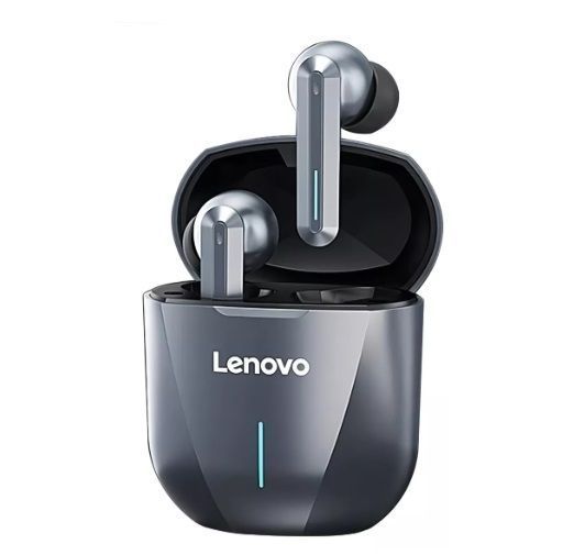 Auriculares in-ear gamer inalámbricos Lenovo XG01 gris con luz LED-0