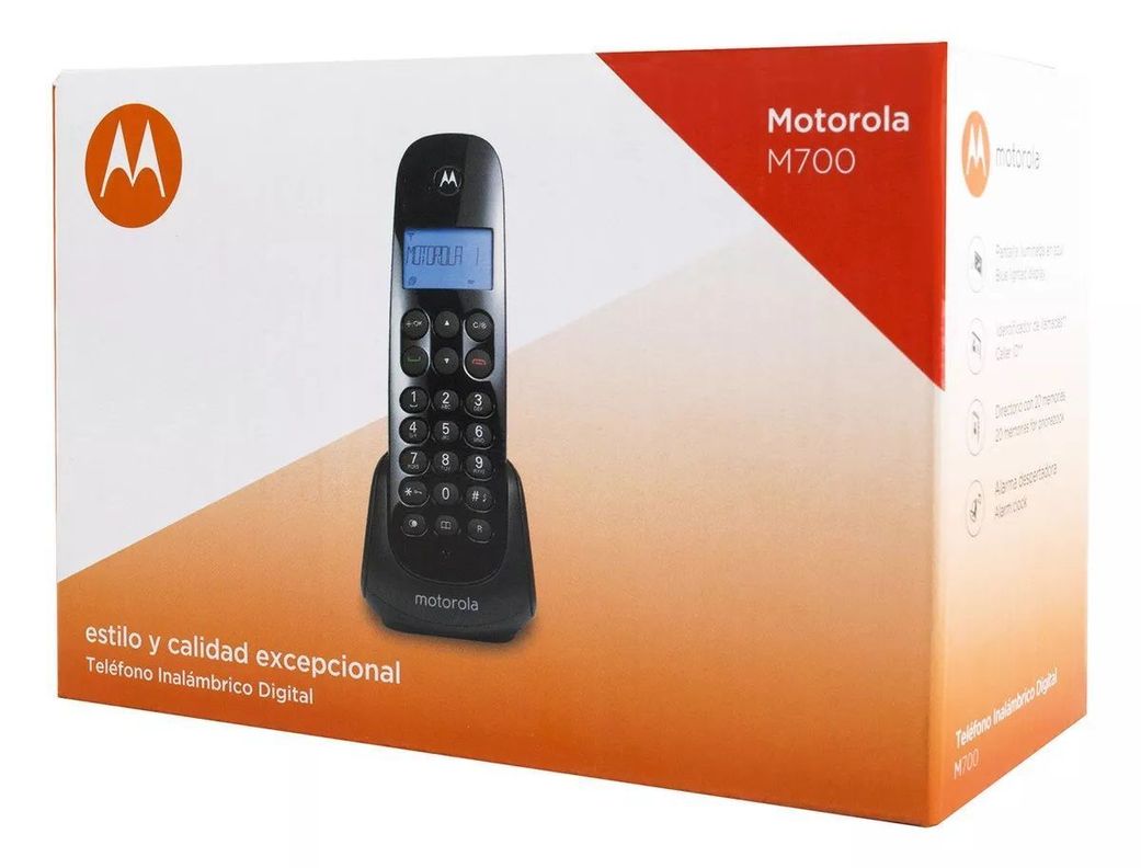 Teléfono Inalámbrico Motorola M700 - Color Negro-4