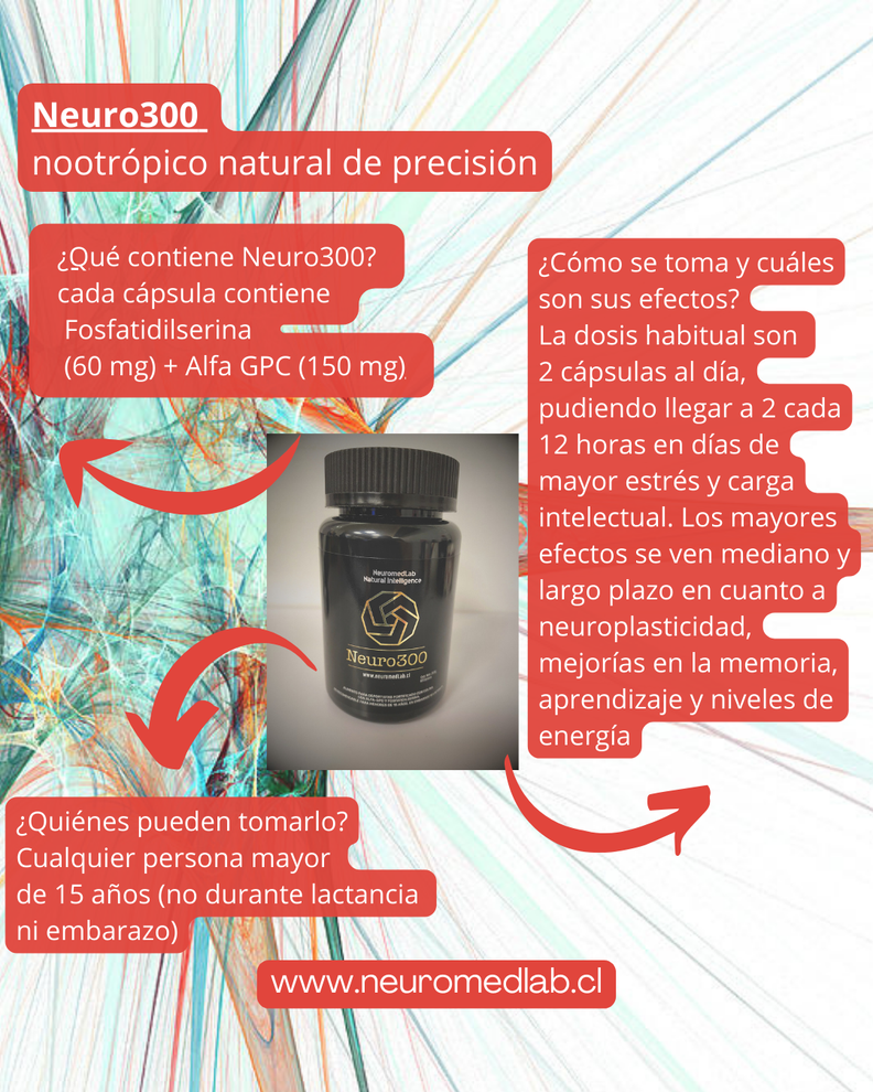 Neuro300 nootropico natural, concentración, memoria, claridad mental-1