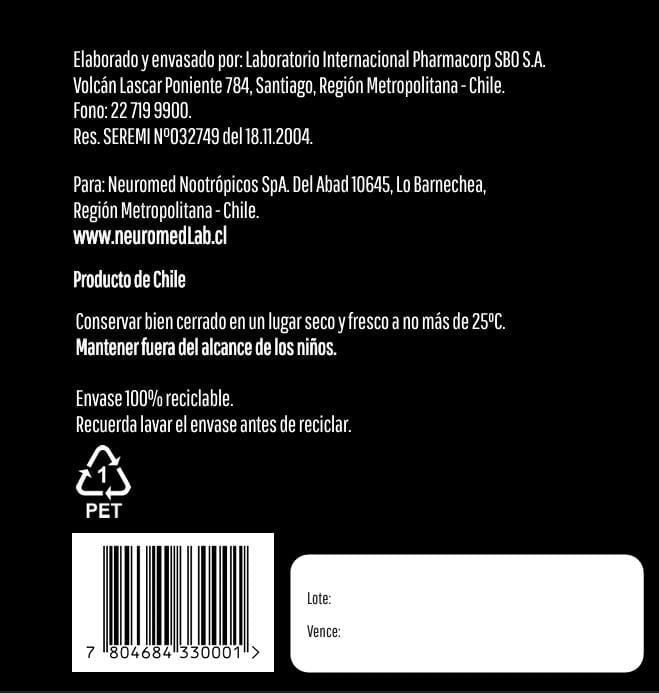 Neuro300 nootropico natural, concentración, memoria, claridad mental-5