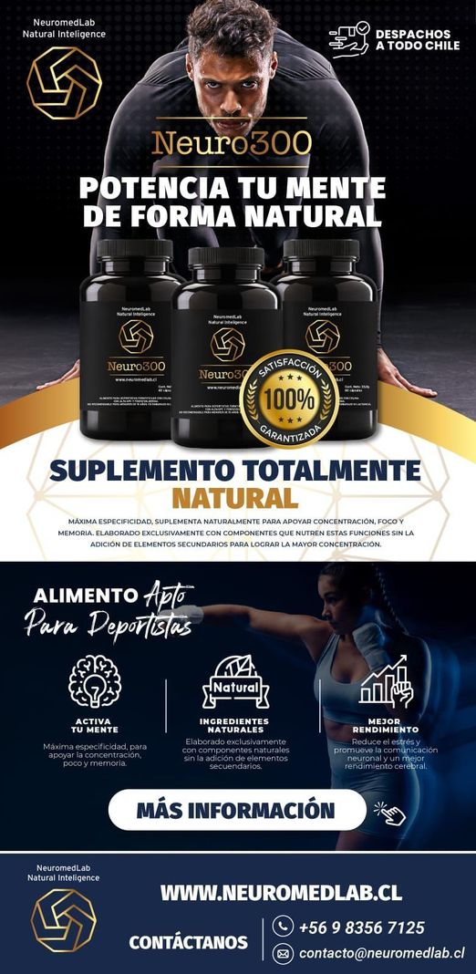 Neuro300 nootropico natural, concentración, memoria, claridad mental-6