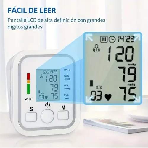 Toma Presión Digital Brazo Con Tensiometro Usa Pilas O Usb-1