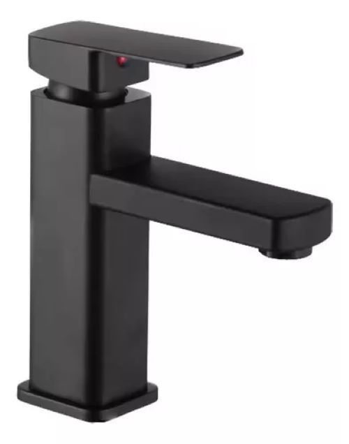 Llave Monomando Lavatorio Negro Premium
