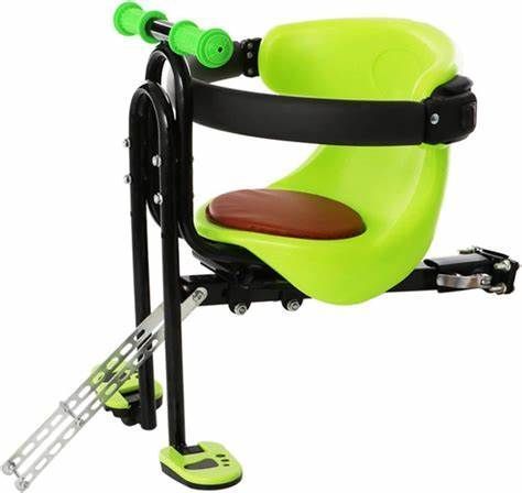 Silla Frontal De Bicicleta Para Niños Y Bebes - 30kg- Verde-1