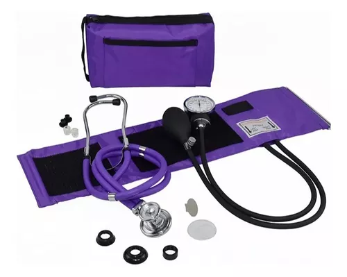 Toma De Presion Arterial Tensiometro Manual Morado-0