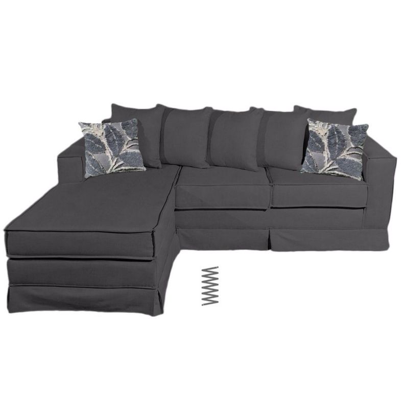 Sofa seccional inter Provenza grafito resortes-0