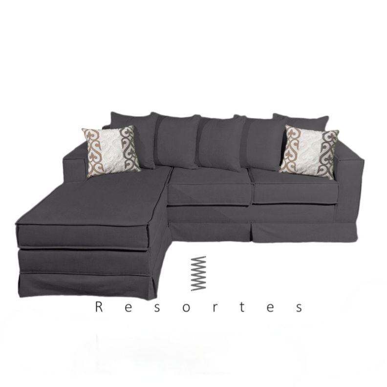 Sofa seccional inter Provenza grafito resortes-1