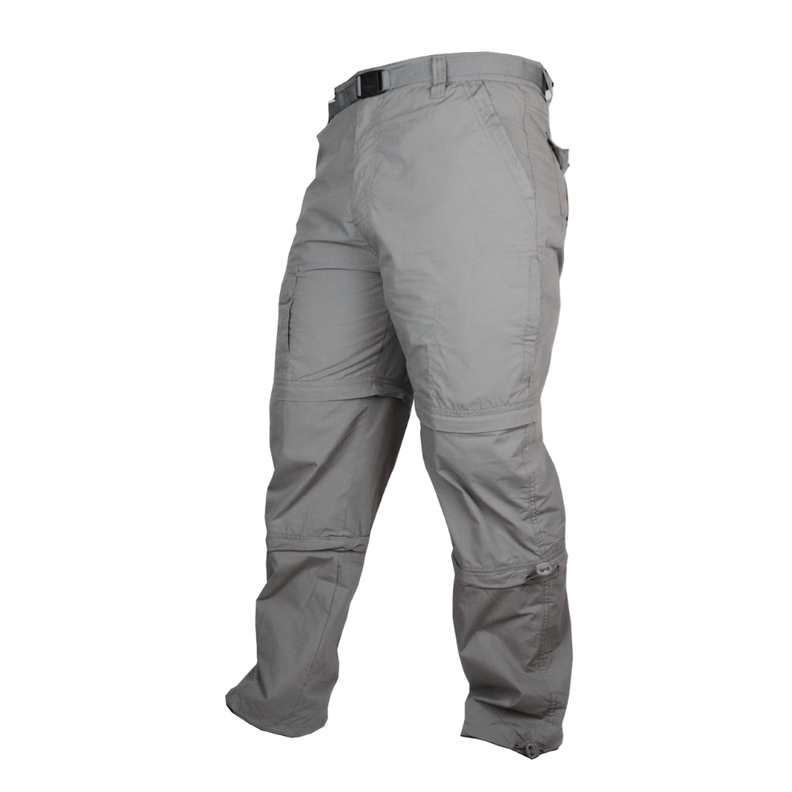 PANTALON OUTDOOR DESMONTABLE SECADO RAPIDO GRIS OSCURO-2