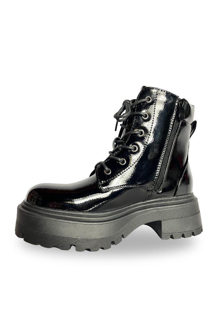 BOTIN NEGRO CASUAL MUJER CHAROL-1