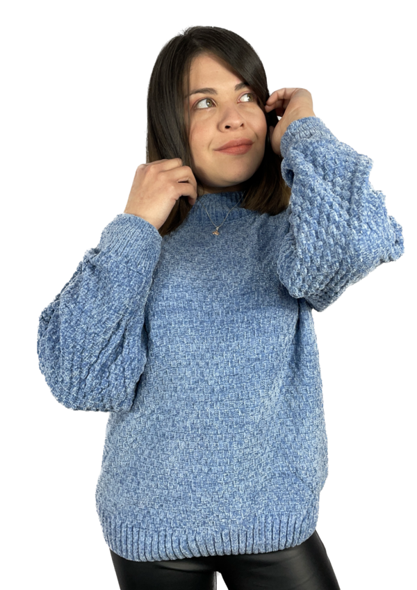 SWEATER MODELO CHENILLE PARA MUJER-2