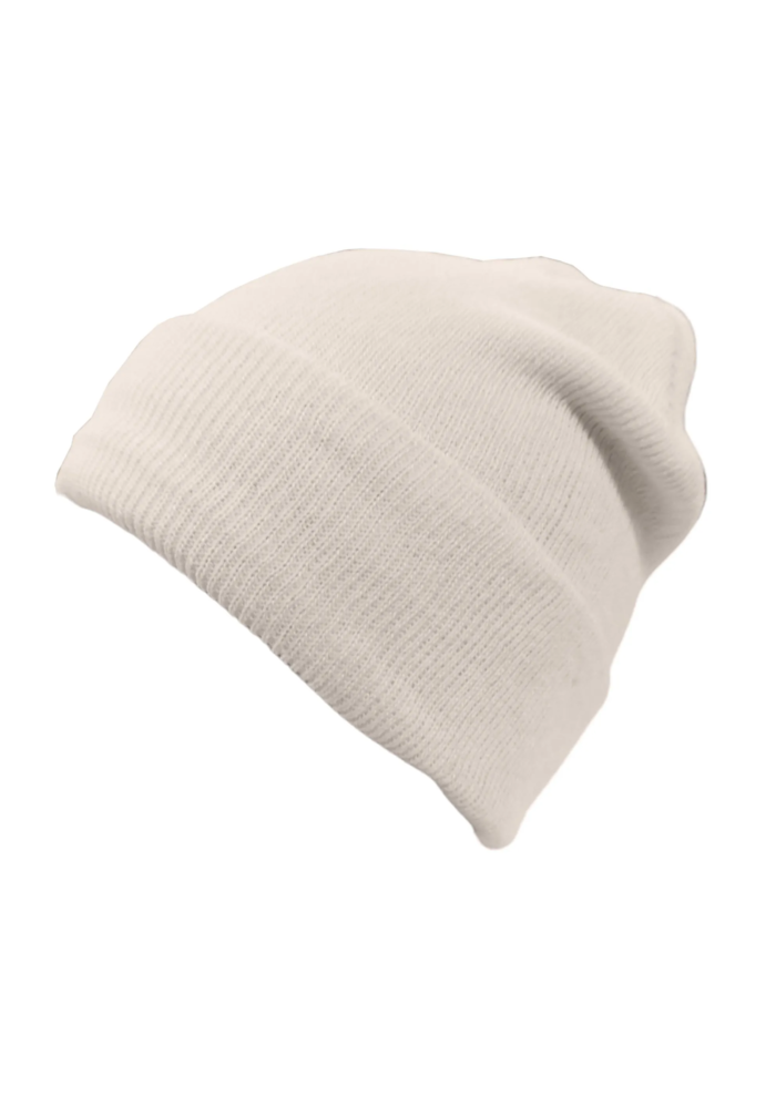 GORRO BEANIE LANA TONO CREMA SINTETICO UNISEX-0