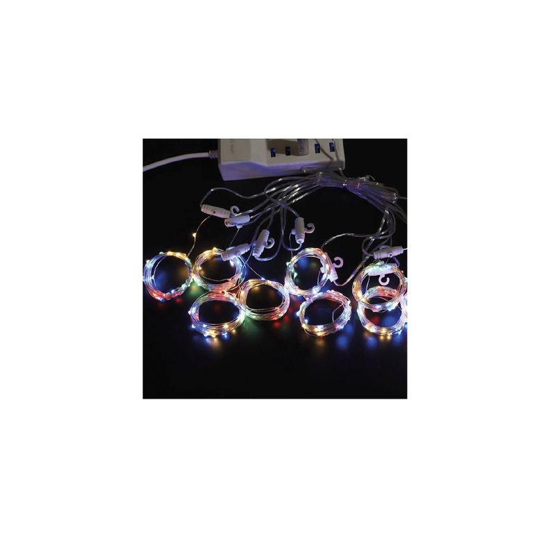 Cortina Luz Led Dblue Multicolor Con Conector Usb-1