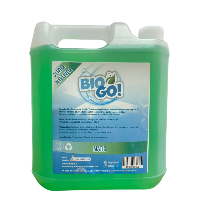 Detergente Bio Go Matic 5 Litros Biodegrabable-0