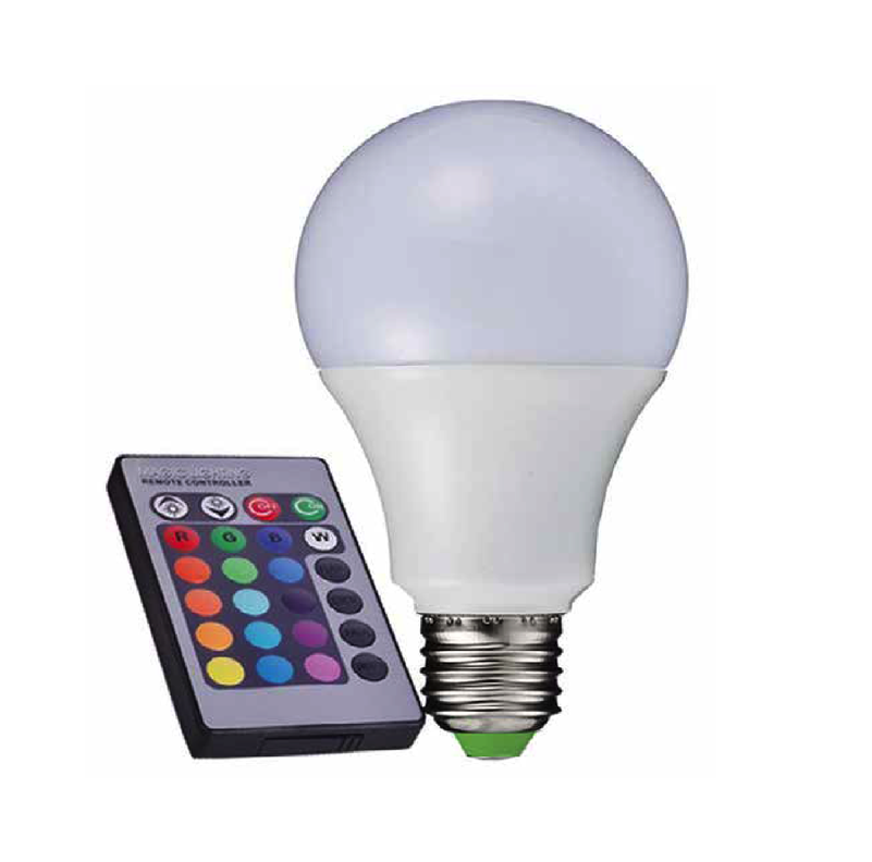 Ampolleta Led Multicolor con Control Remoto E27-0