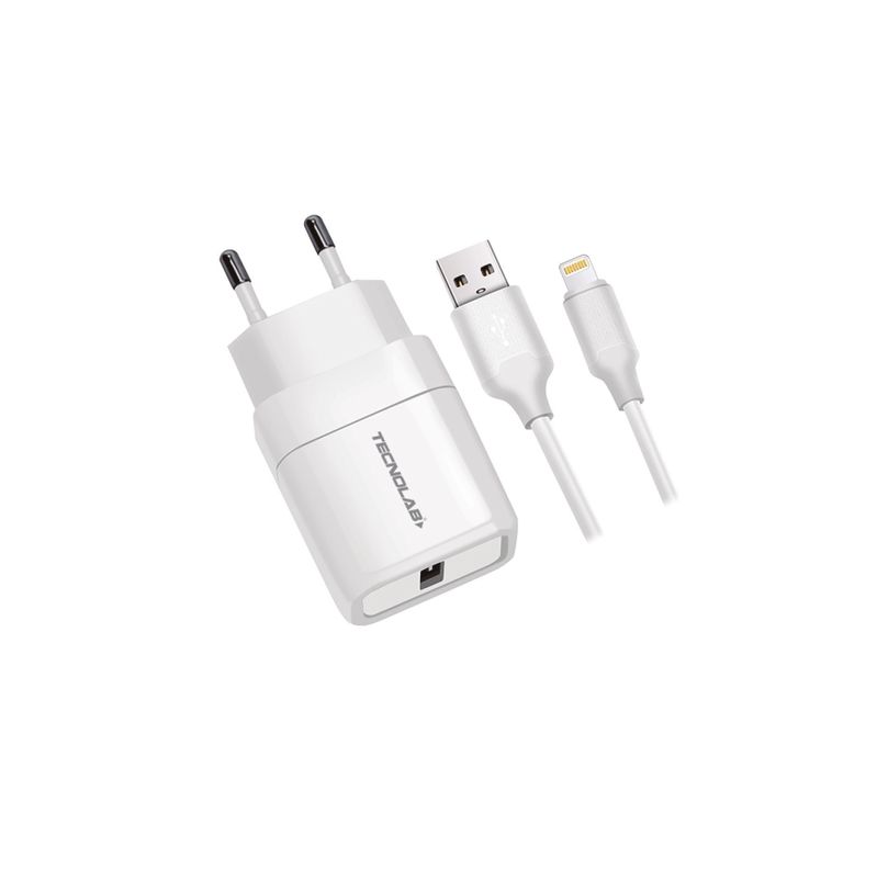 Cargador Celular 24A-1 Usb Con Cable Lighting - White-0