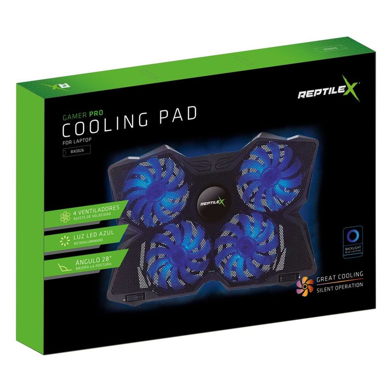 Ventilador Enfriador para computador 4 Ventiladores Gamer Portatil-2