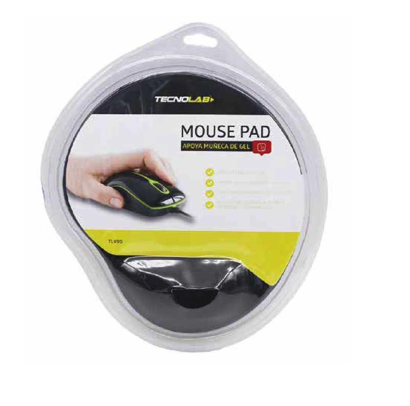 Mousepad Gel Con Apoya Muñeca Red-1