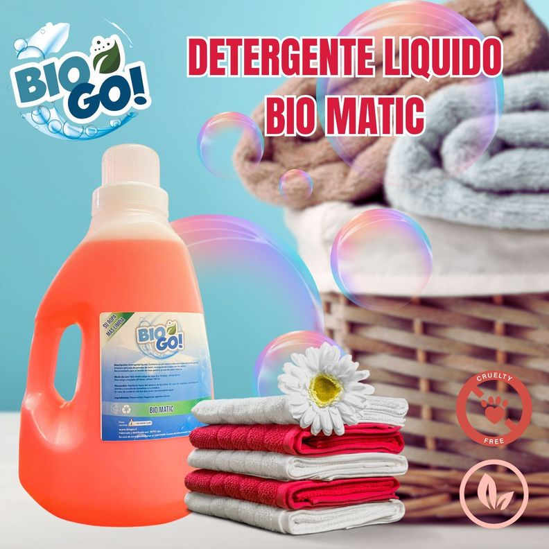 Detergente Bio Go BioMatic 3 Litros Biodegradable-1