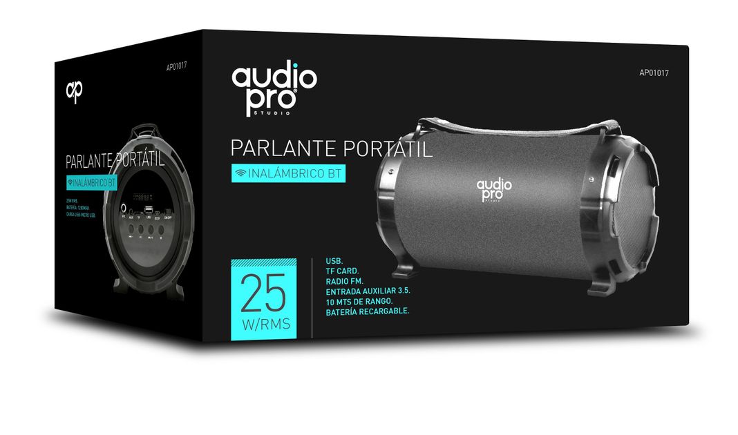 Parlante Bluetooth Portatil Negro-1