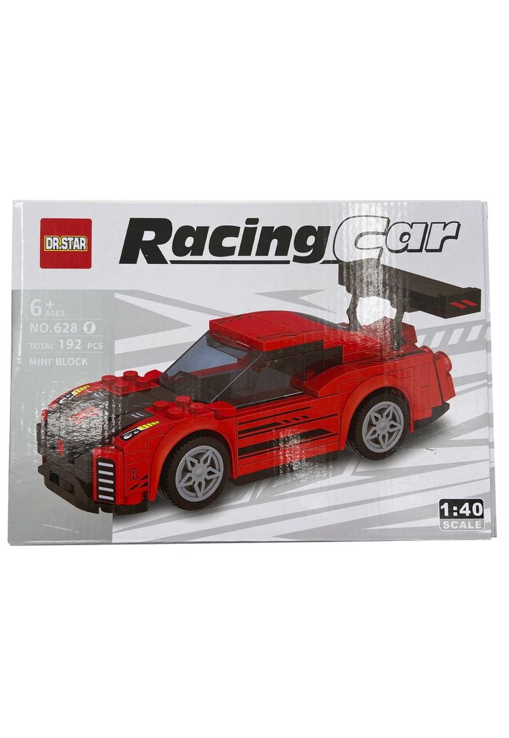 Auto Armable Bloques Rojo