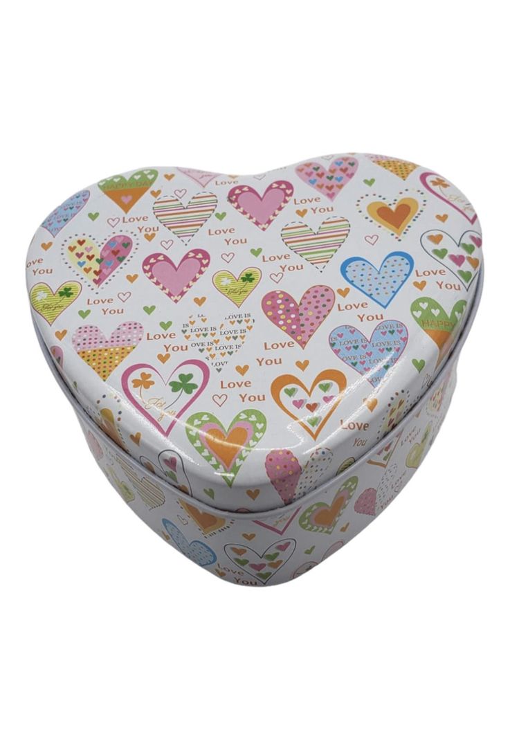 Set Cajas Diseño Corazon Metal 12x11x5cm (3u)-0