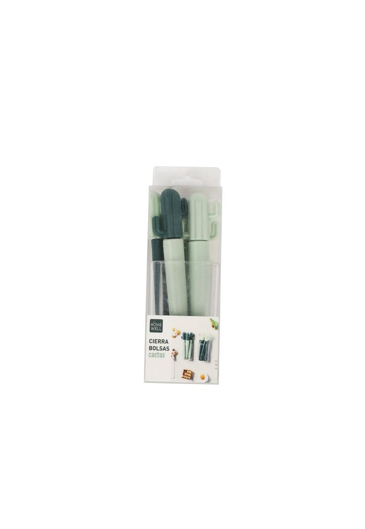 Cierra Bolsas Diseño Cactus (5u)-0