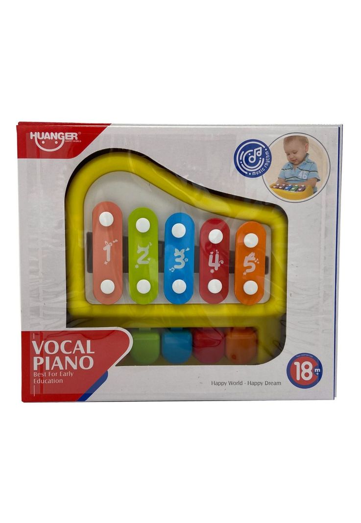Piano y Xilófono Musical Infantil Amarillo-0