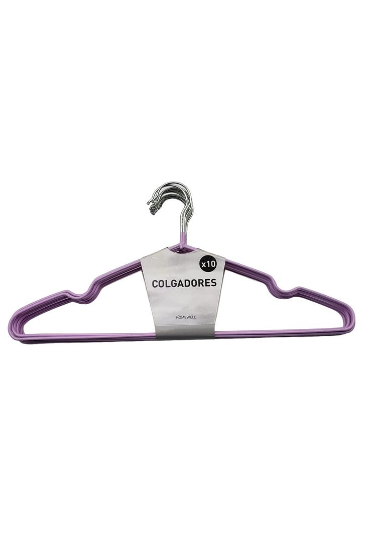 Set Colgador de Ropa Rosado (10u)-0
