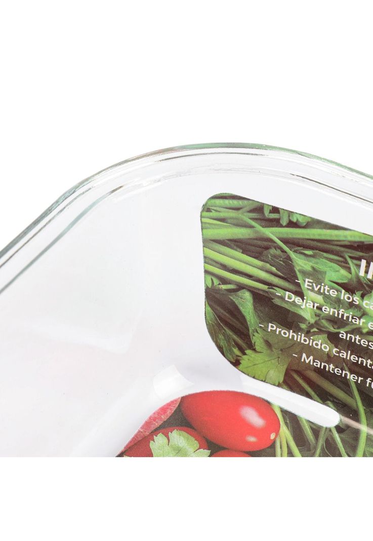 Contenedor Hermetico Vidrio Cuadrado 800ml-4
