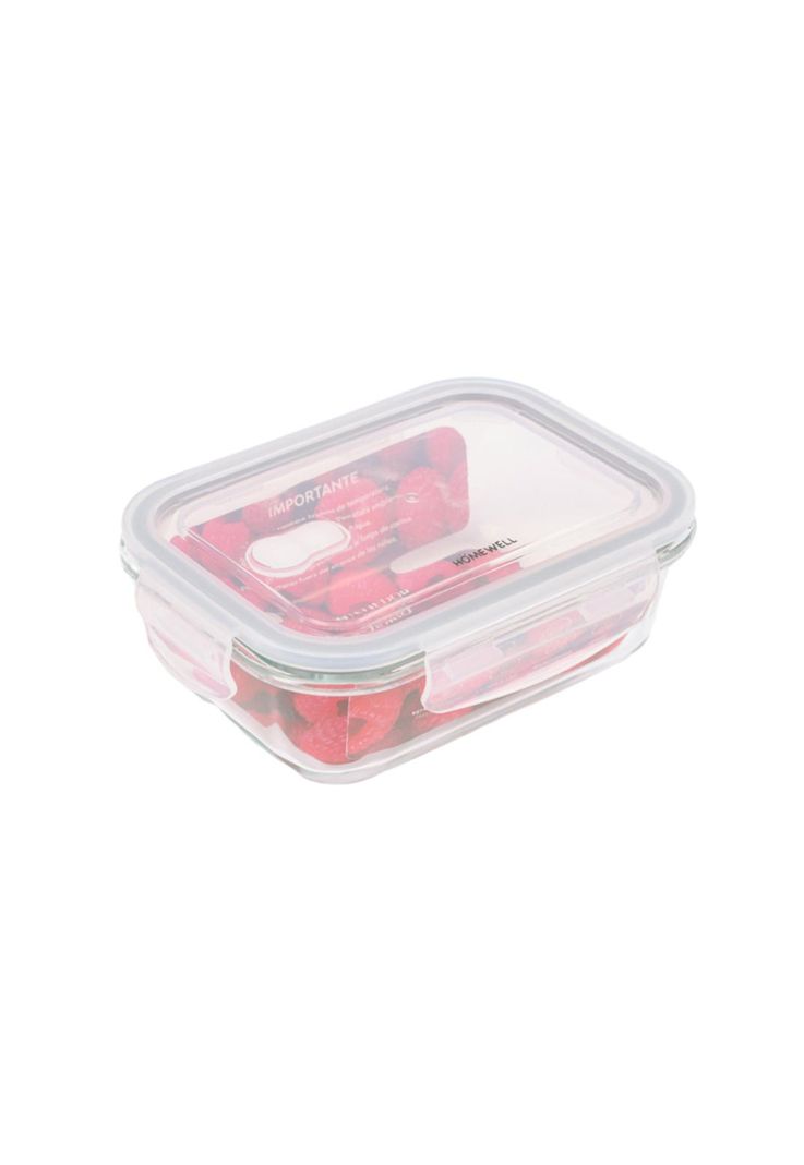 Contenedor Hermetico Vidrio Rectangular 680ml-0