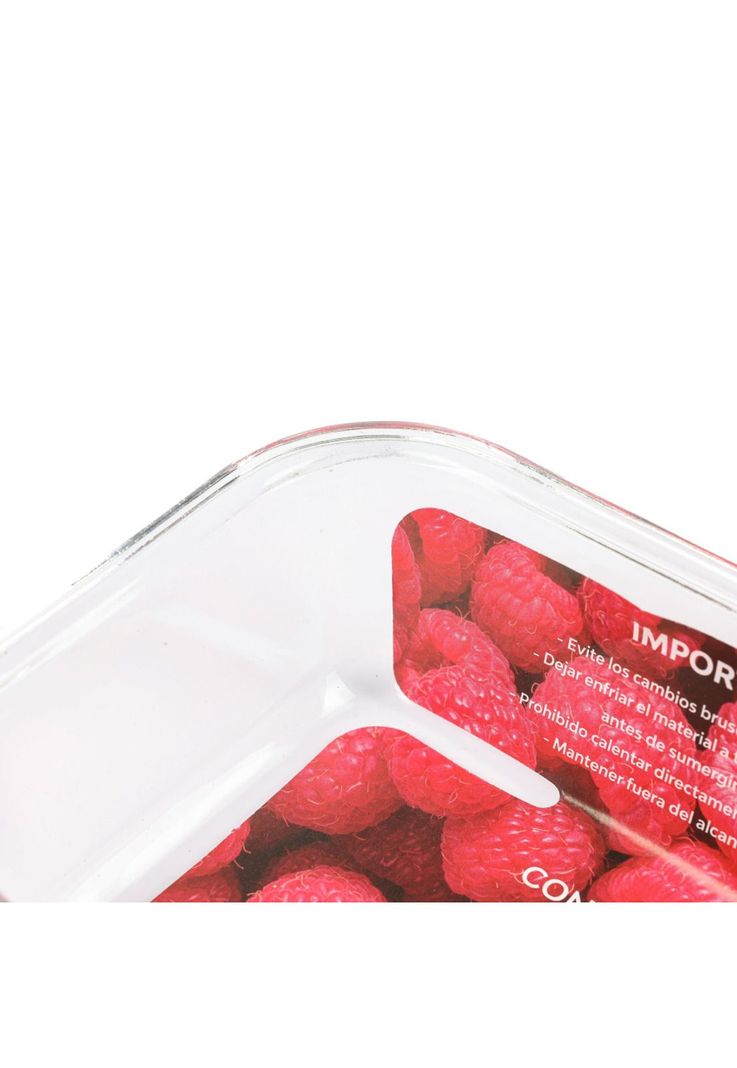 Contenedor Hermetico Vidrio Rectangular 680ml-3