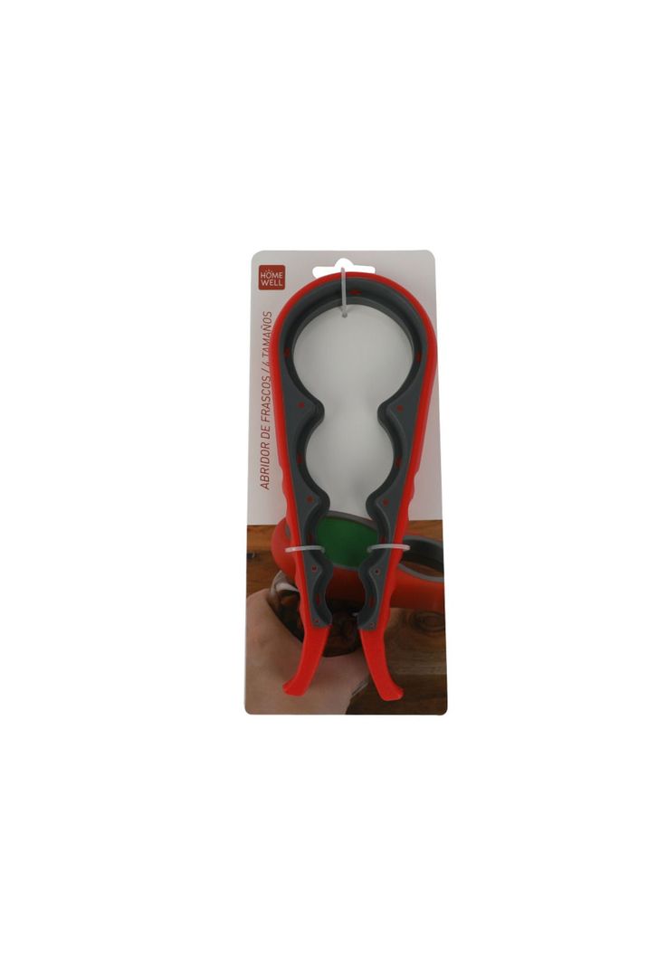 Abre Facil Botellas 4 Medidas 24cm Rojo