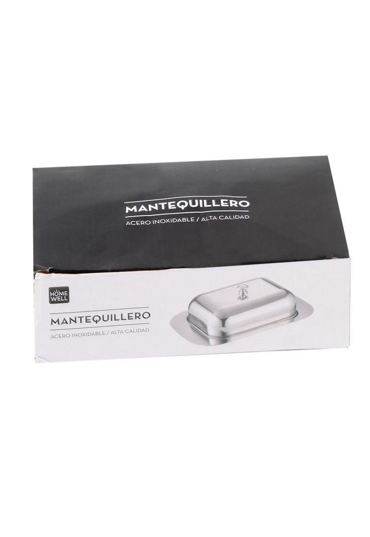 Mantequillero Acero Inoxidable 19x12x7cm-1