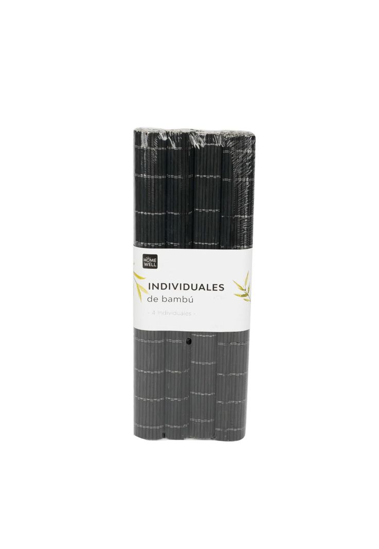 Individual de Bambú Negro 40x30cm (4u)-0