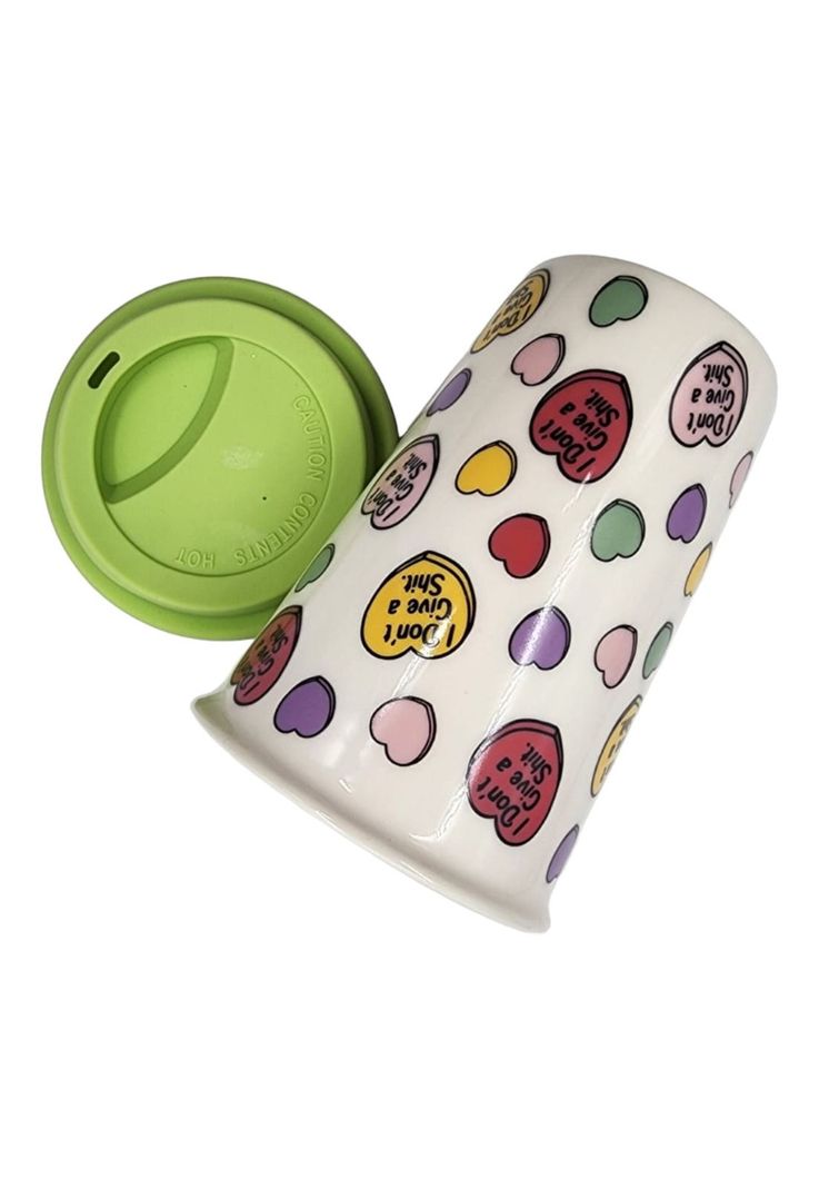 Mug Cerámica Tapa Silicona Verde 400ml-2