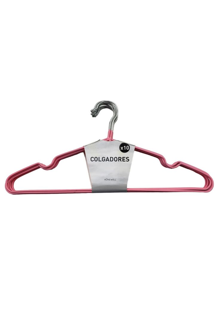Set Colgador de Ropa Rojo (10u)-0