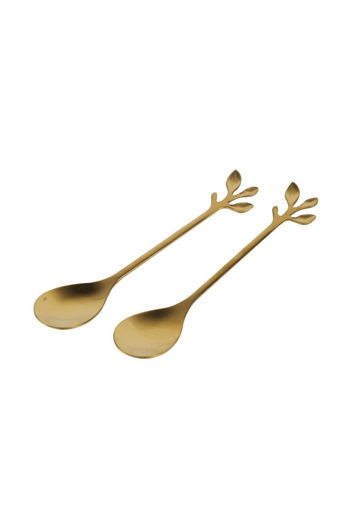 Set 6 Cucharas Metal Doradas 2.5x12.2cm-1