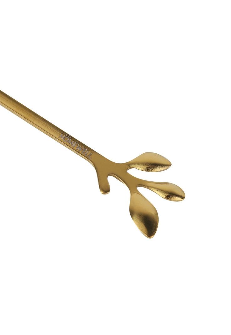 Set 6 Cucharas Metal Doradas 2.5x12.2cm-3