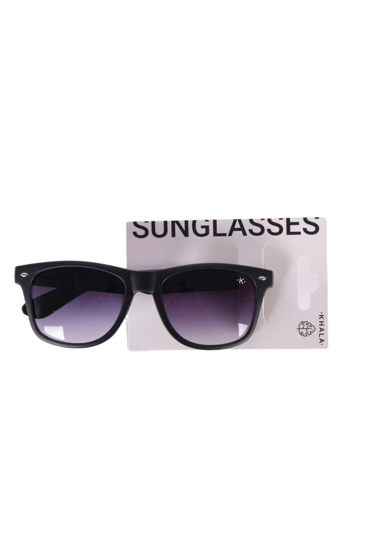 Lentes De Sol Wayfarer Negro transparente Uv400-1