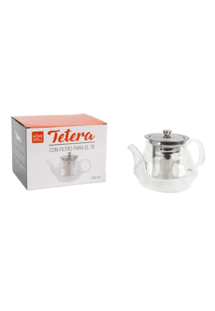 Tetera Vidrio con Infusor 600ml-2