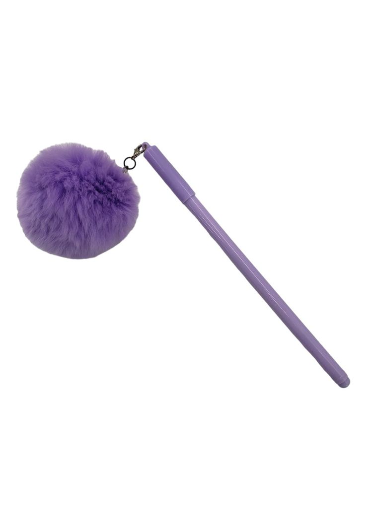 Lapiz Gel Pompom Morado-2
