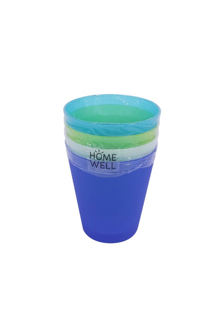 Set 4 Vasos PP 250ml Diseno 1