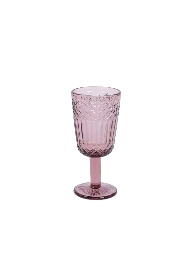Set 6 Copas Vidrio Rosado 300Ml-1