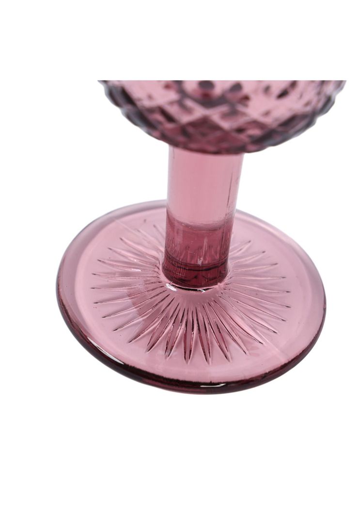 Set 6 Copas Vidrio Rosado 300Ml-2
