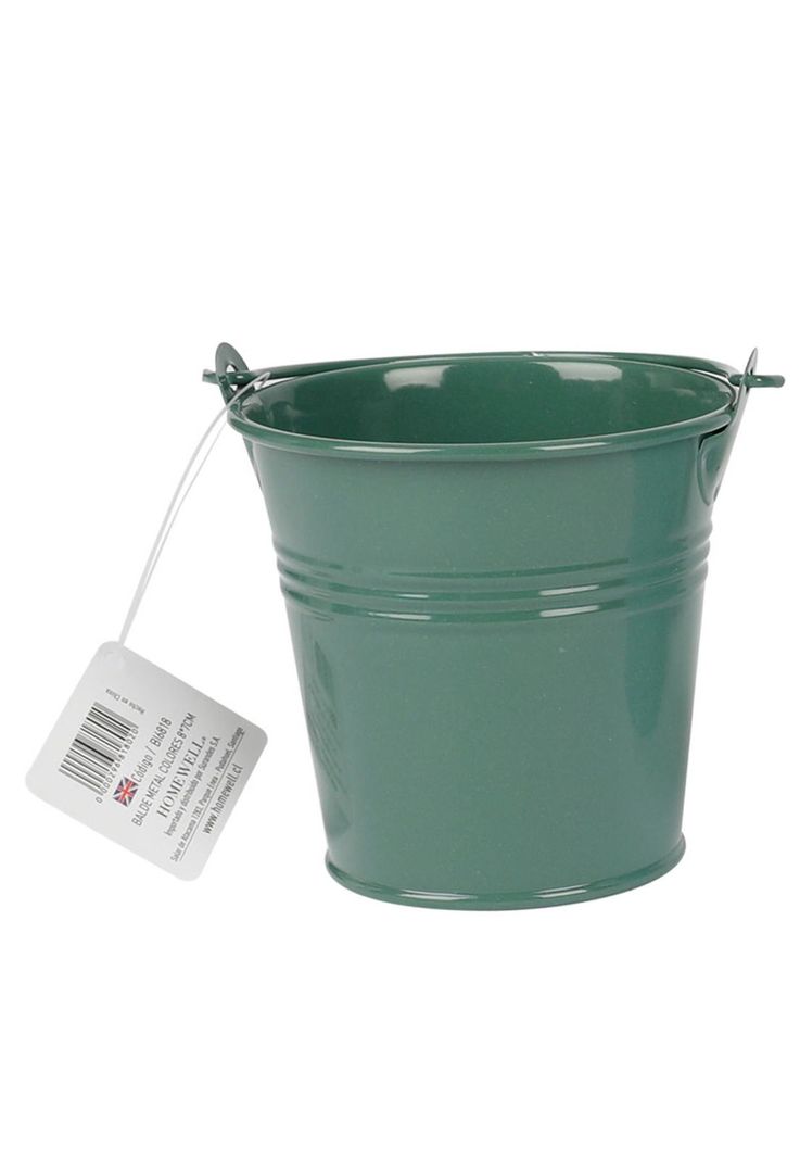 Balde de Metal Verde 8x7cm
