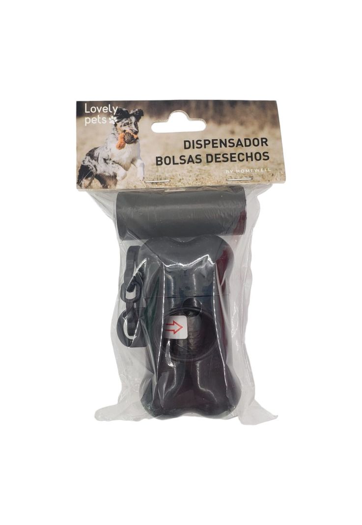 Dispensador Hueso de Bolsas Mascota Negro-0