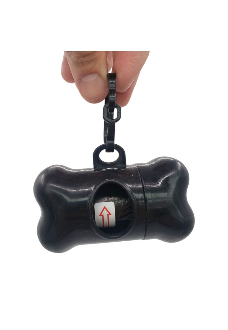 Dispensador Hueso de Bolsas Mascota Negro-1